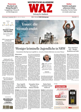 Cover of Westdeutsche Allgemeine Zeitung (Gladbeck)