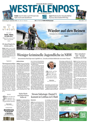 Cover of Westfalenpost (Menden)
