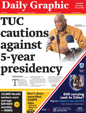 Cover of Daily Graphic