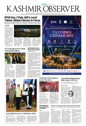 Cover of Kashmir Observer