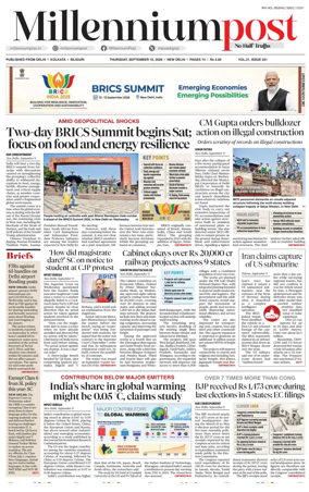 Cover of Millennium Post