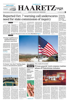 Cover of Haaretz english edition