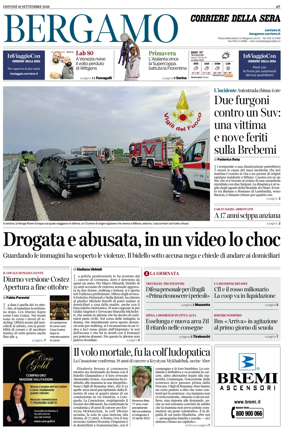 Cover of Corriere della Sera (Bergamo)