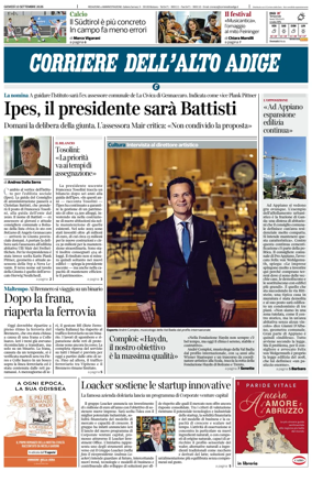 Cover of Corriere dell'Alto Adige
