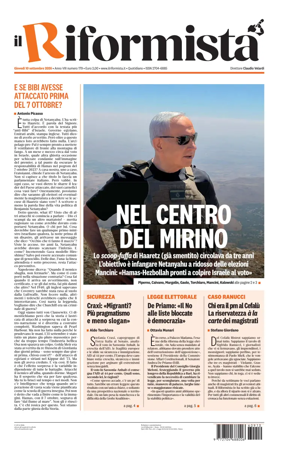 Cover of Il Riformista (Italy)