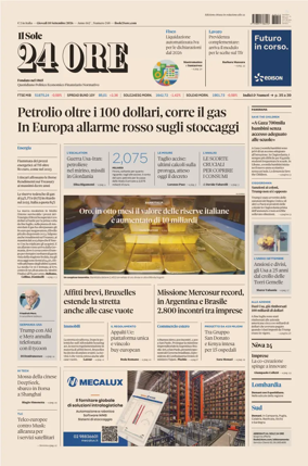 Cover of Il Sole 24 Ore