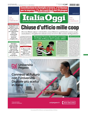Cover of ItaliaOggi
