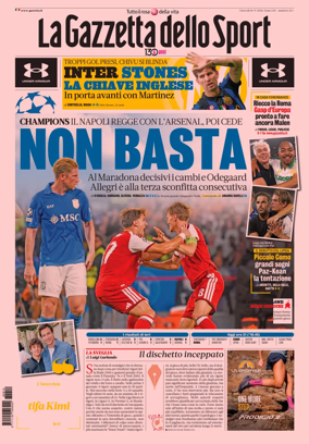 Cover of La Gazzetta dello Sport