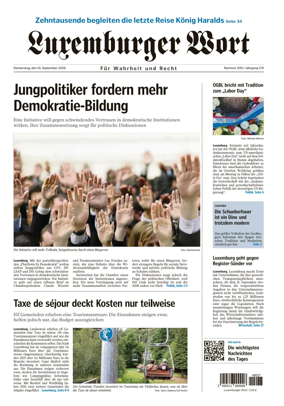 Cover of Luxemburger Wort