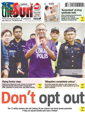 Cover of The Sun (Malaysia)