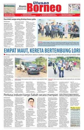 Cover of Utusan Borneo (Sabah)