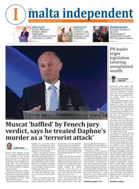 Cover of Malta Independent