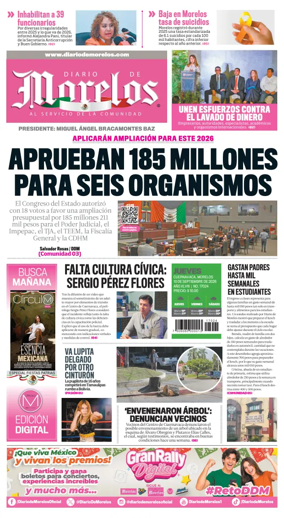 Cover of Diario de Morelos
