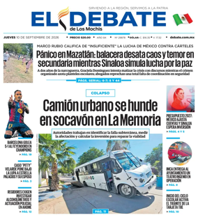 Cover of El Debate de Los Mochis