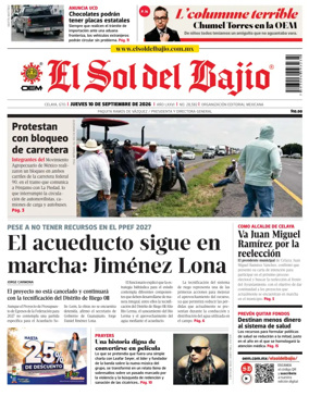 Cover of El Sol de Bajio