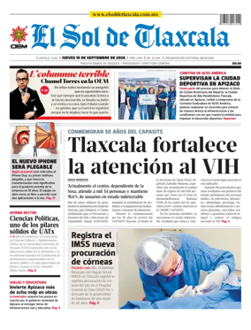 Cover of El Sol de Tlaxcala