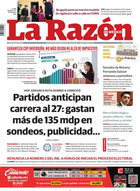 Cover of La Razon de Mexico