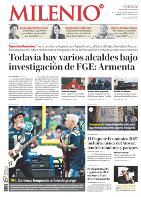 Cover of Milenio Puebla