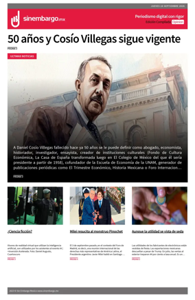 Cover of Sin Embargo Opinion