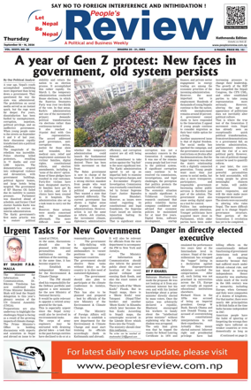 Cover of People's Review Weekly