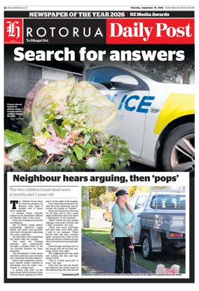 Cover of Rotorua Daily Post