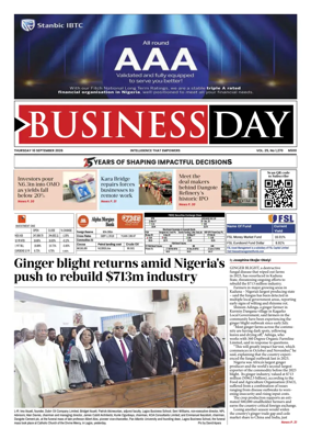 Cover of Business Day (Nigeria)