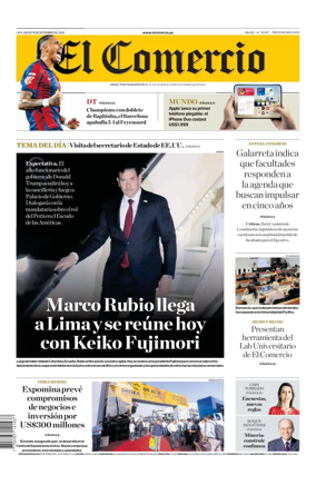 Cover of Diario El Comercio