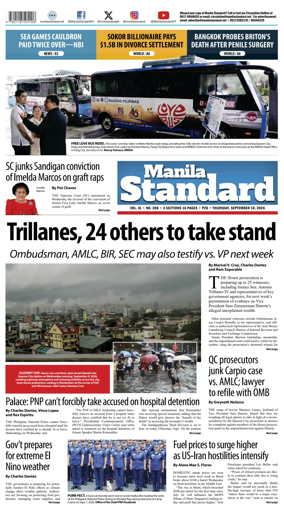 Cover of Manila Standard