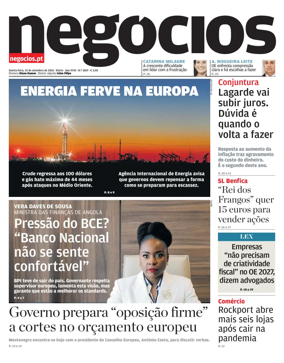 Cover of Jornal de Negocios