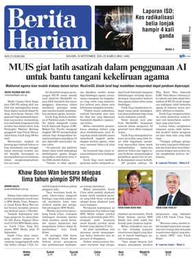 Cover of Berita Harian