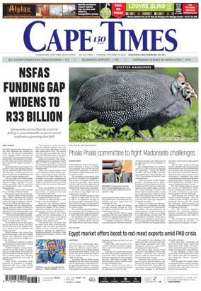 Cover of Cape Times