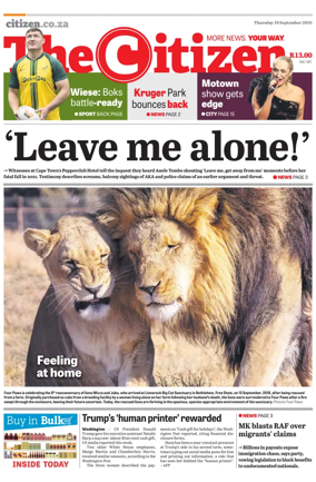 Cover of The Citizen (KZN)