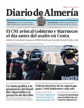 Cover of Diario de Almeria