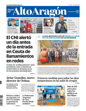 Cover of Diario del Alto Aragon