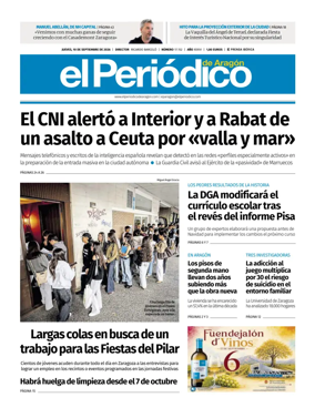 Cover of El Periodico Aragon