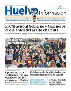 Cover of Huelva Informacion