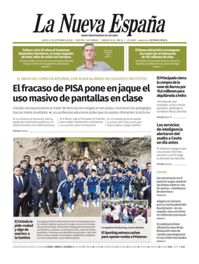 Cover of La Nueva Espana (Occidente)