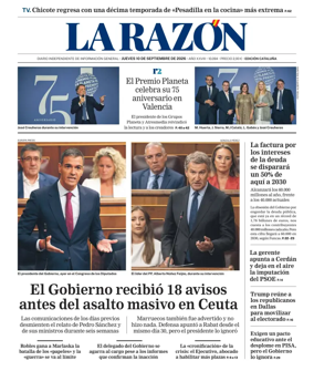 Cover of La Razon (Cataluna)