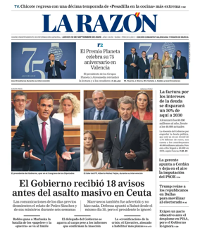 Cover of La Razon (Levante)