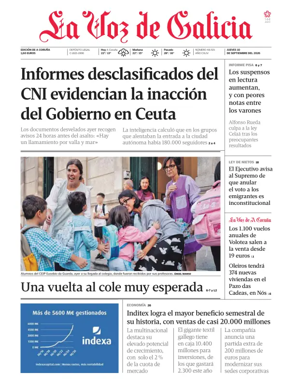 Cover of La Voz de Galicia (A Coruna)