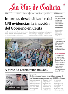 Cover of La Voz de Galicia (Barbanza)