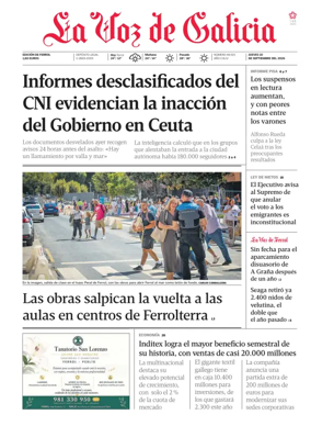 Cover of La Voz de Galicia (Ferrol)