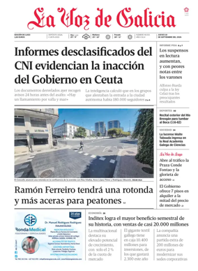 Cover of La Voz de Galicia (Lugo)