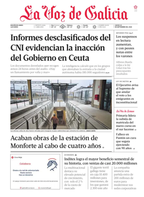 Cover of La Voz de Galicia (Monforte)