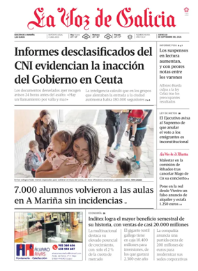 Cover of La Voz de Galicia (Viveiro)