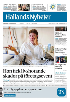 Cover of Hallands Nyheter