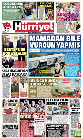 Cover of Hurriyet