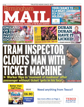 Cover of Birmingham Mail