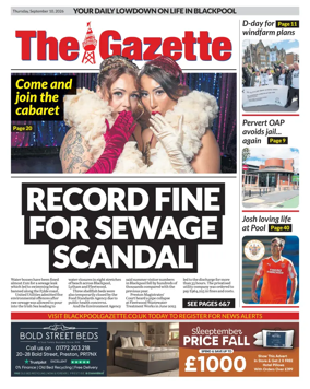Cover of Blackpool Gazette