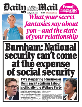 Cover of Daily Mail